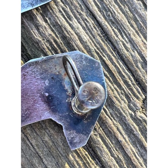 Vintage 1960s Modernist Machinist Style Sterling Silver Screw back earrings - Picture 8 of 12